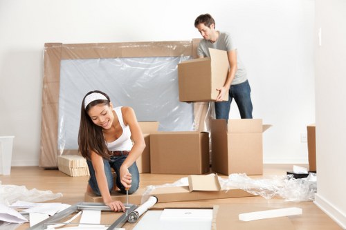 Removal team helping with a home move in Kingston upon Thames