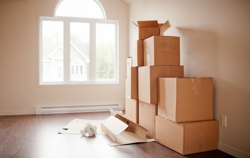 Commercial movers organising office equipment in Kingston upon Thames