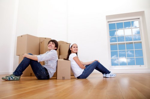 Professional removals team assisting a Kingston upon Thames customer
